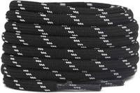 GRAH SANGRAH® (2 Pair) Shoelaces for Hiking Shoes, Outdoor Walking Sneakers, Outdoor Hiking, Climbing, Basketball, Work Boot, Running , Sport Shoes - 120 cm, Black White